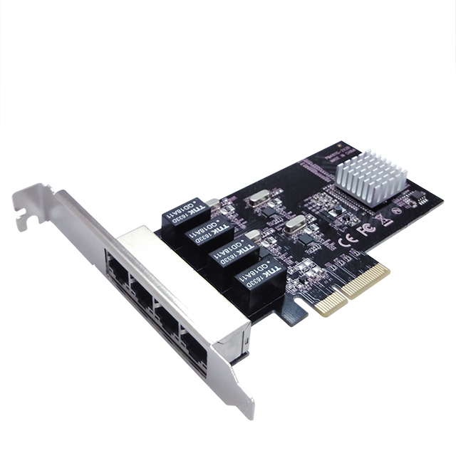 N-450 PCIe 4-Port Gigabit Network Controller Card
