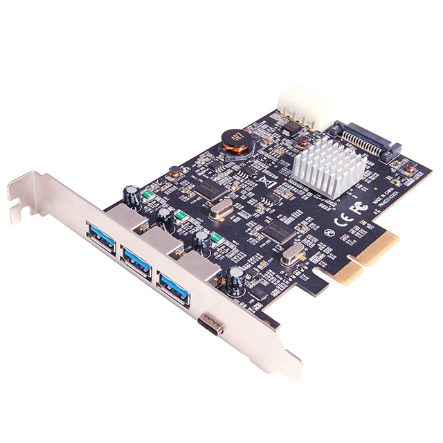 U-1740 PCIe Dual Core USB3.1 4-Port Card(3A+1C)