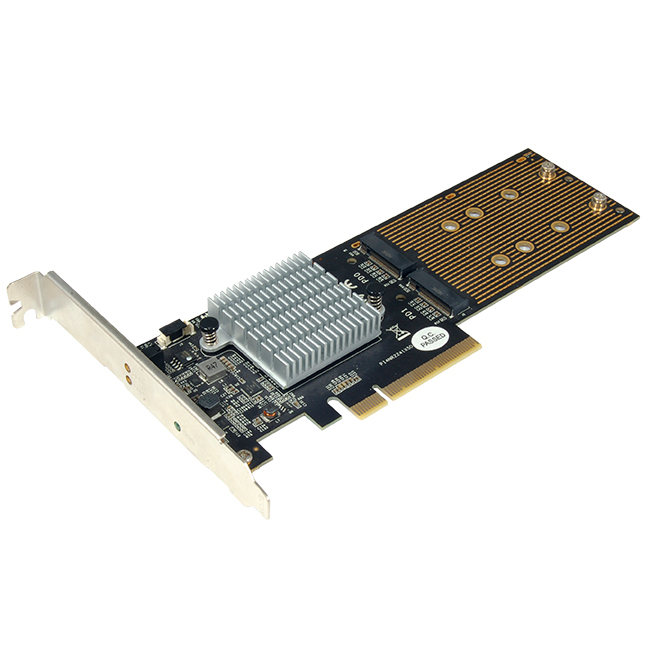 A-620 PCIe Dual M.2 NVMe RAID Controller Card