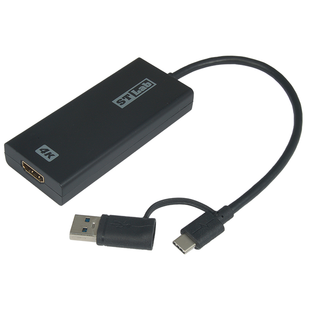 U-1391 USB-C/USB-A Hybrid HDMI 4K Adapter